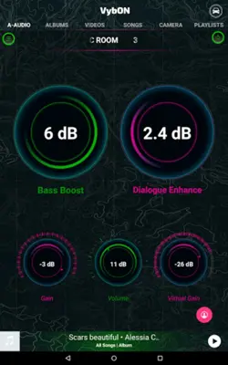 VybOn 3D Audio Bass Dialog EQ android App screenshot 2
